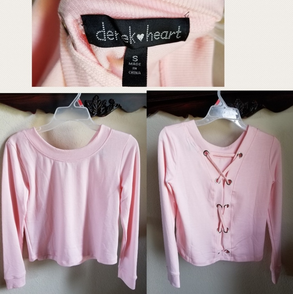 Cute pink crop top, NWOT